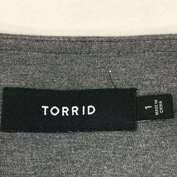 Torrid Ponte Knit Ankle Legging Women's Plus Size 1/1X Gray Stretch Pull-On - Picture 7 of 10